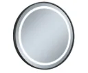 ESPEJO LED CON MARCO NEGRO MATE 60 CMS  3 COLORES DE LED + ANTIEMPAÑANTE