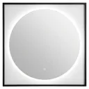 ESPEJO LED CON MARCO NEGRO MATE 70X70CMS  3 COLORES DE LED + ANTIEMPAÑANTE
