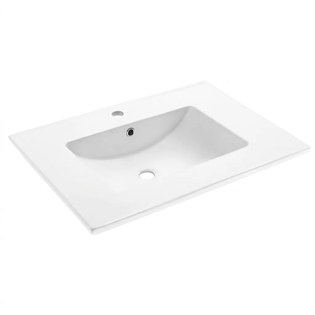 [LV-003] LAV/ DE CERAMICA PARA EMPOTRAR BLANCO BRILLANTE 101X46 CMS
