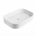 LAV/ DE CERAMICA PARA SOBREPONER BLANCO BRILLANTE 55X38X13CMS