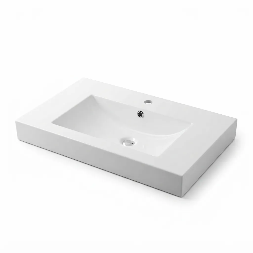 [RES-002] LAV/ DE RESINA PARA EMPOTRAR BLANCO MATE 81X46 CMS