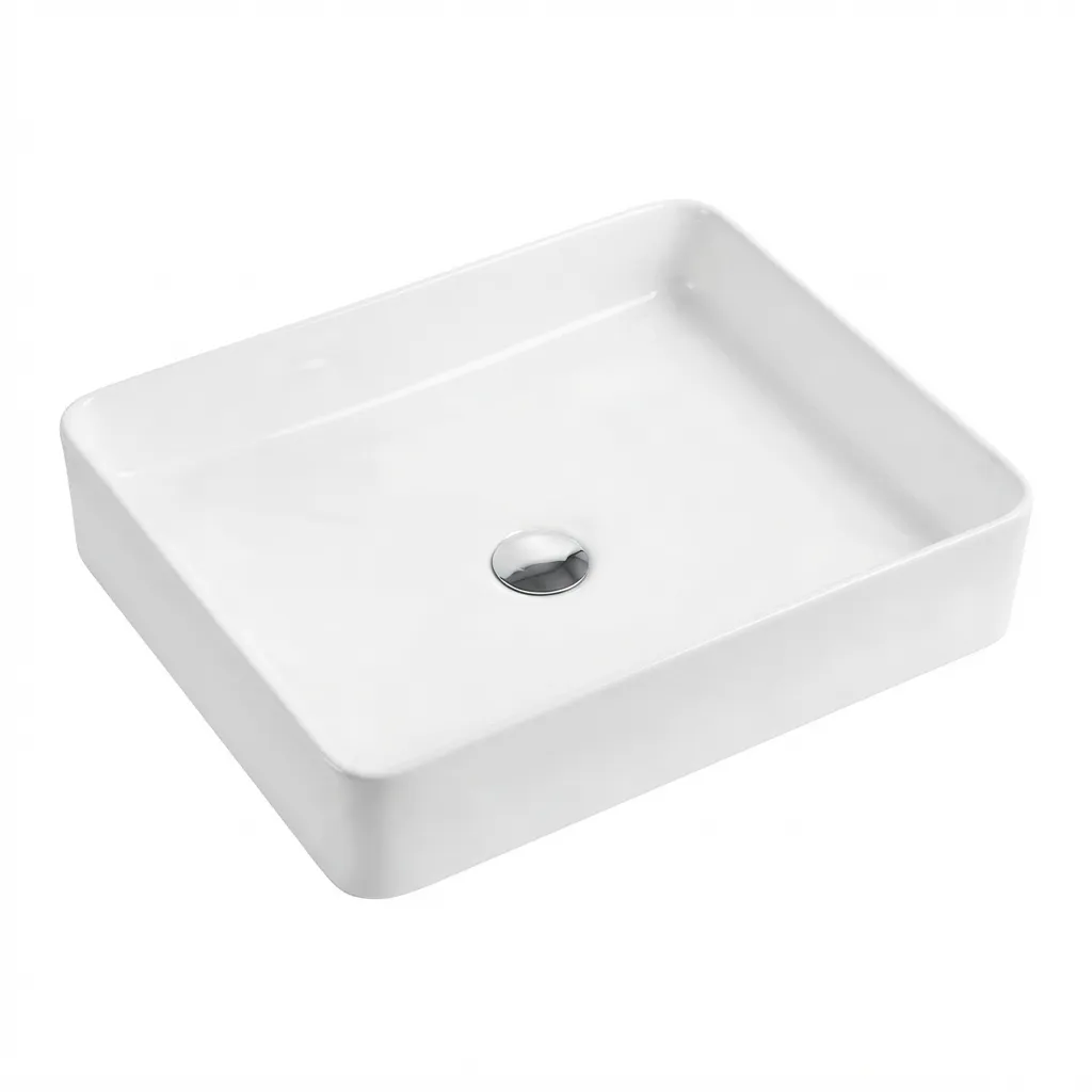[LV-019] LAV/ SOBREPONER 50X40X10 CMS  BLANCO BRILLANTE