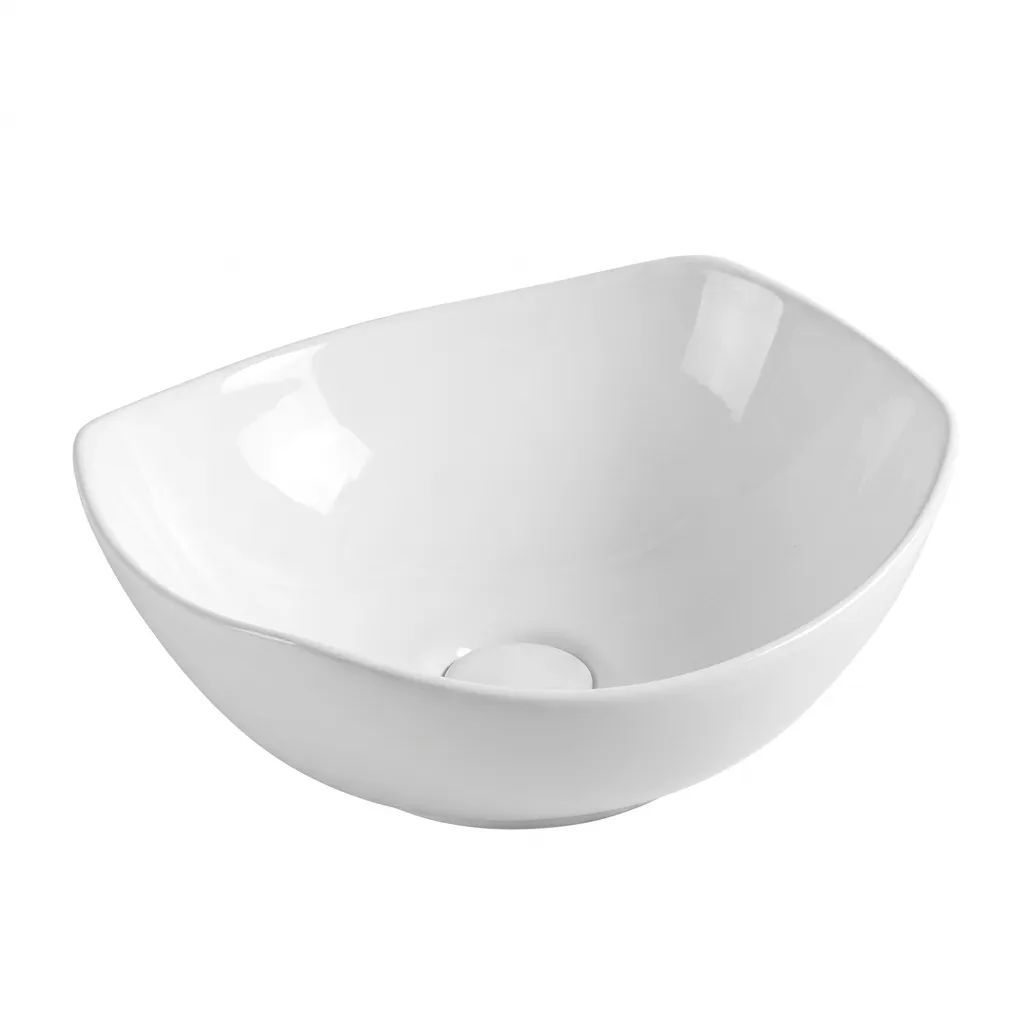[LV-021] LAV/SOBREPONER BLANCO BRILLANTE 42X38X15 CMS