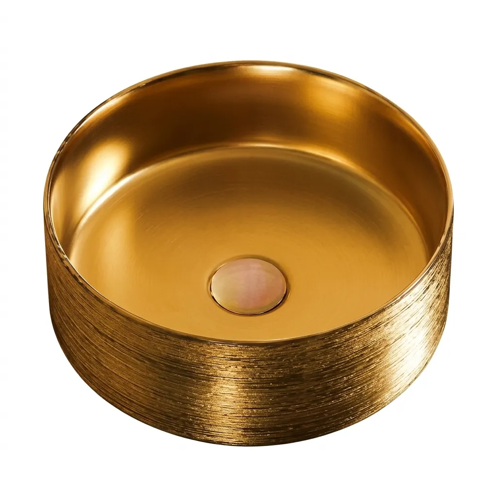 [LV-030] LAV/SOBREPONER GOLD  INCLUYE EMBELLECEDOR 36X36X12 CMS