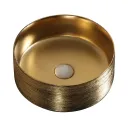 LAV/SOBREPONER GOLD ROSE INCLUYE EMBELLECEDOR 36X36X12 CMS