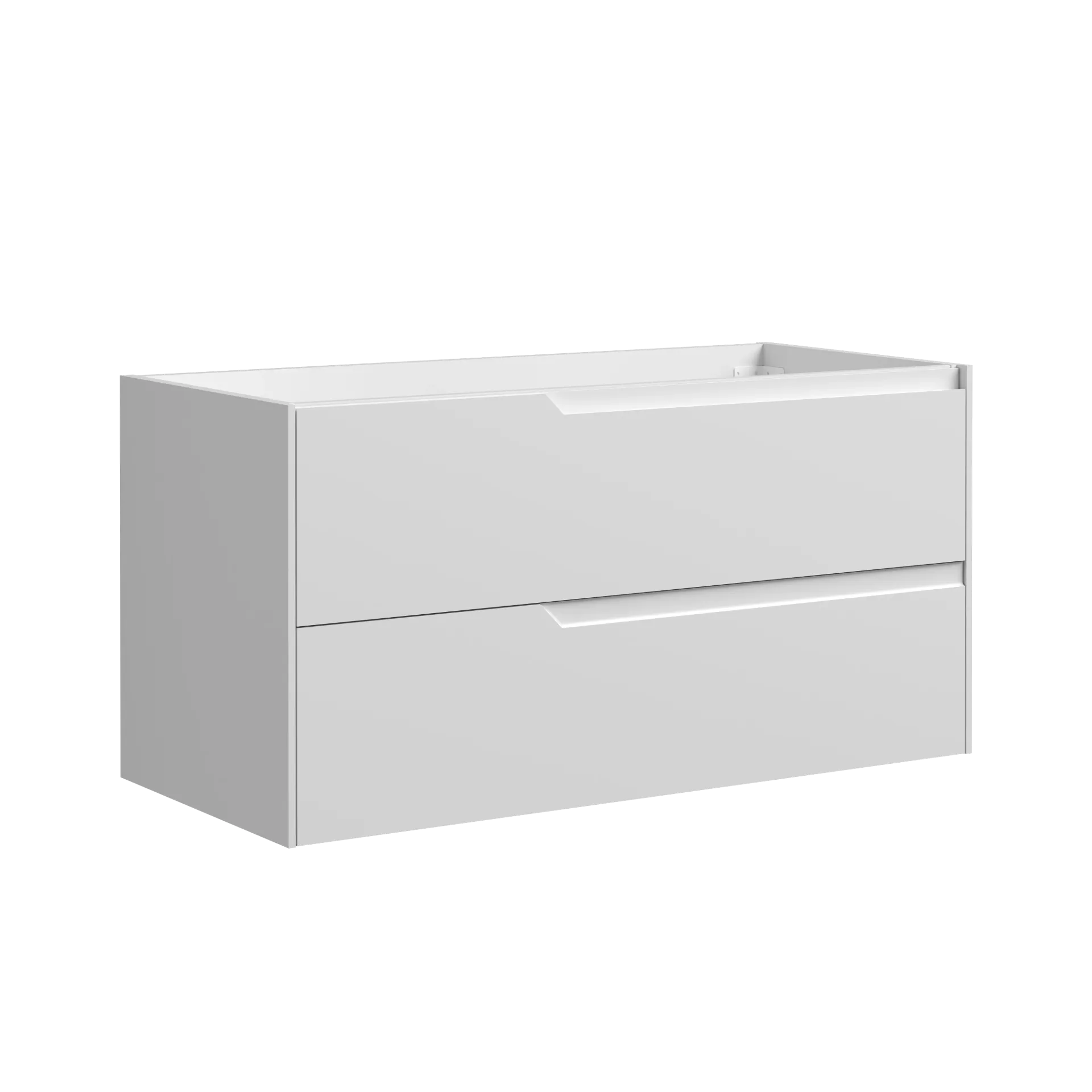 [MUSO-010] MUEBLE DE BAÑO BLANCO BRILLANTE 2 GAVETAS  99X45X50CMS ( SOLO CAJON )