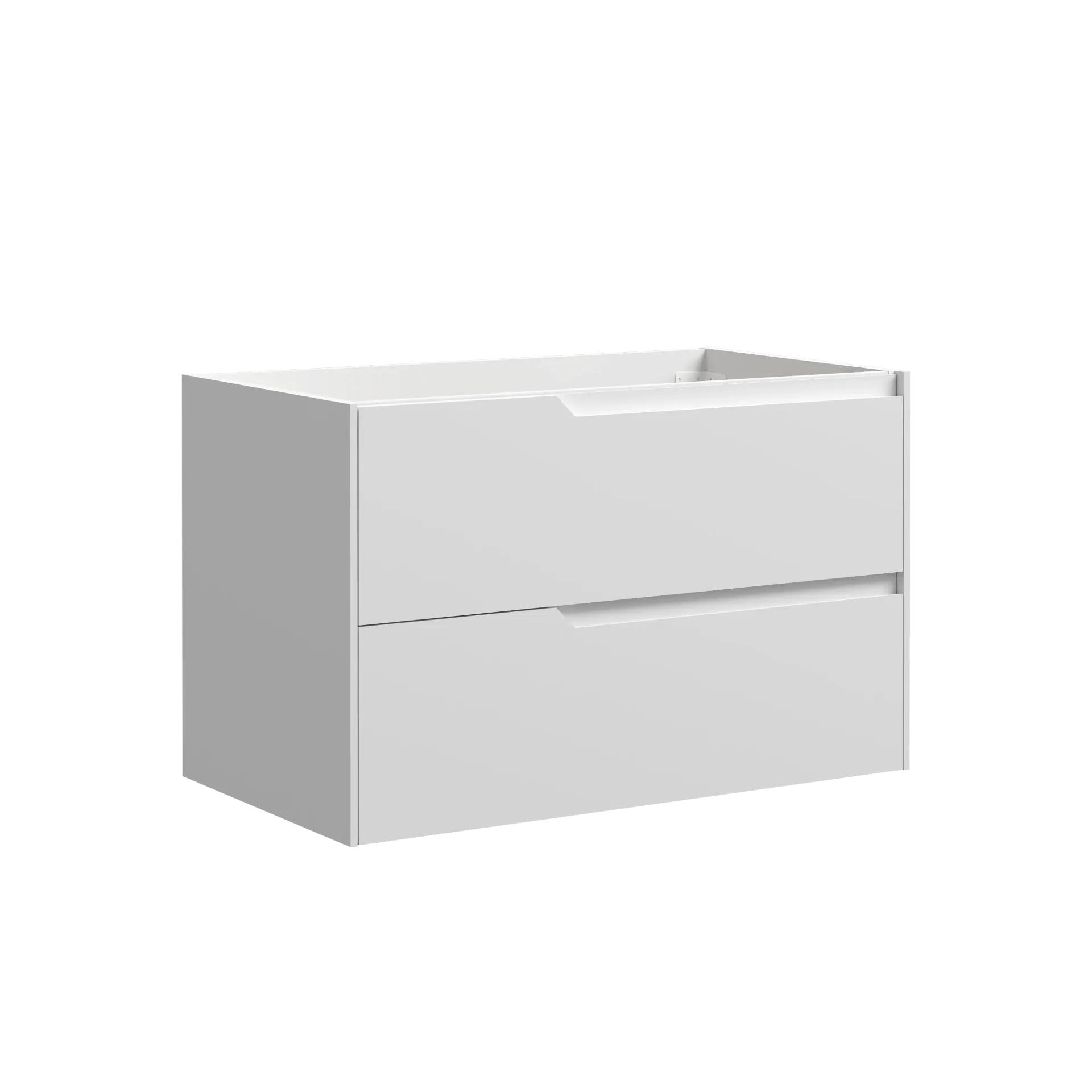 [MUSO-014] MUEBLE DE BAÑO BLANCO MATE CON RELIEVE 2 GAVETAS  79X45X50CMS ( SOLO CAJON )