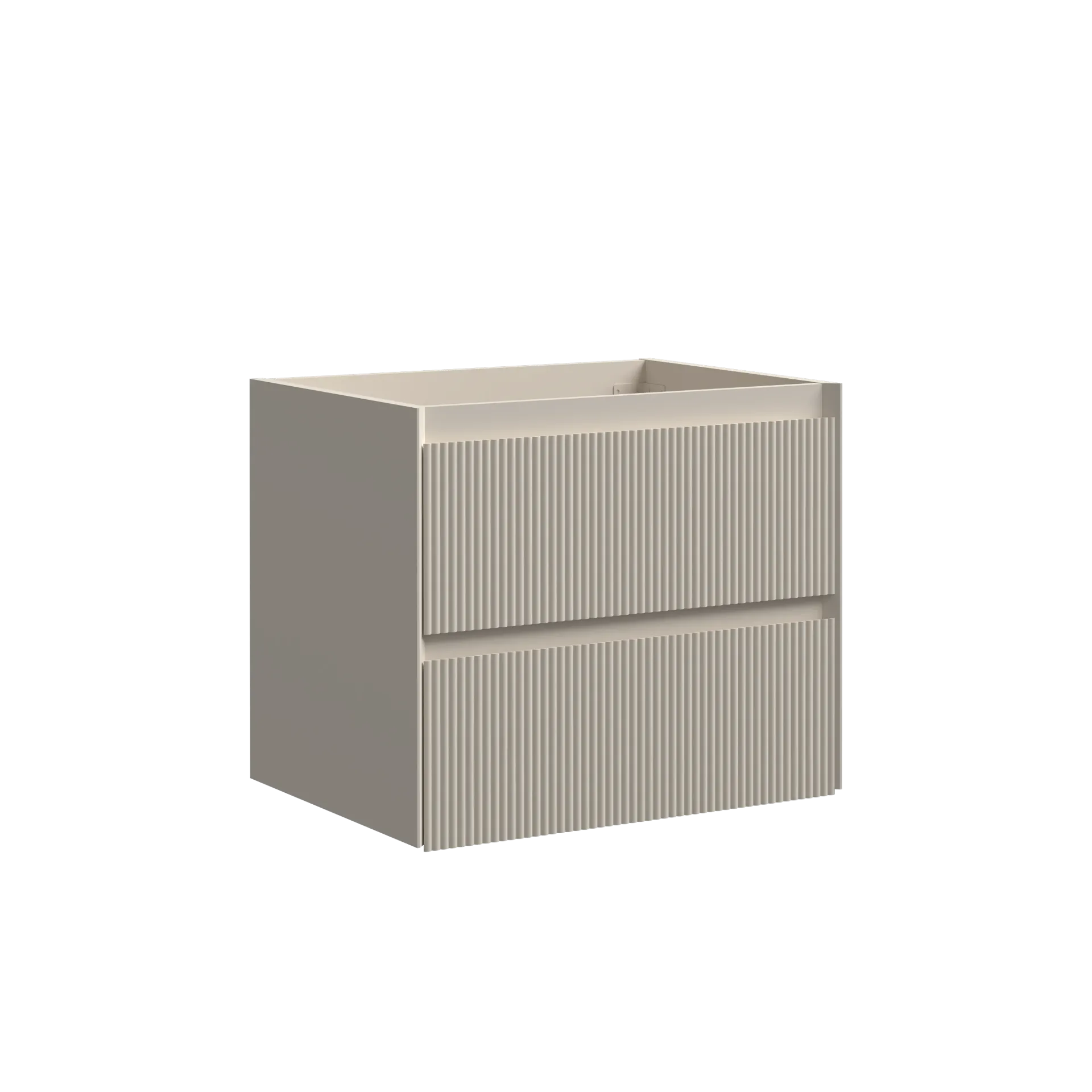 MUEBLE DE BAÑO GREIGE MATE 2 GAVETAS  59X45X50CMS ( SOLO CAJON )