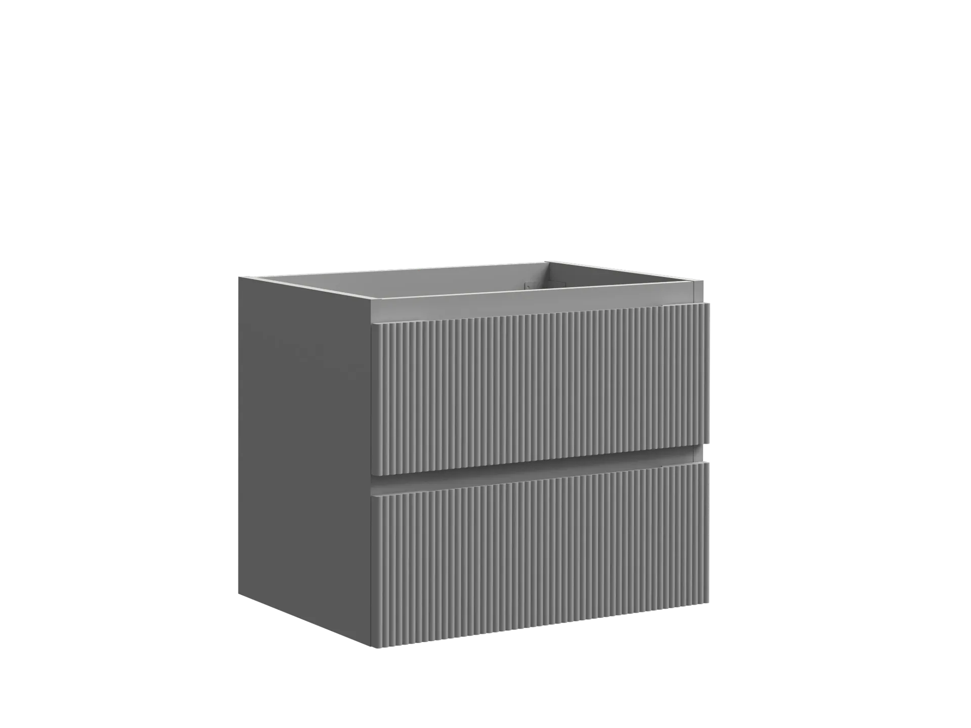 [MUSO-015] MUEBLE DE BAÑO GREY MATT  2 GAVETAS  59X45X50CMS ( SOLO CAJON )