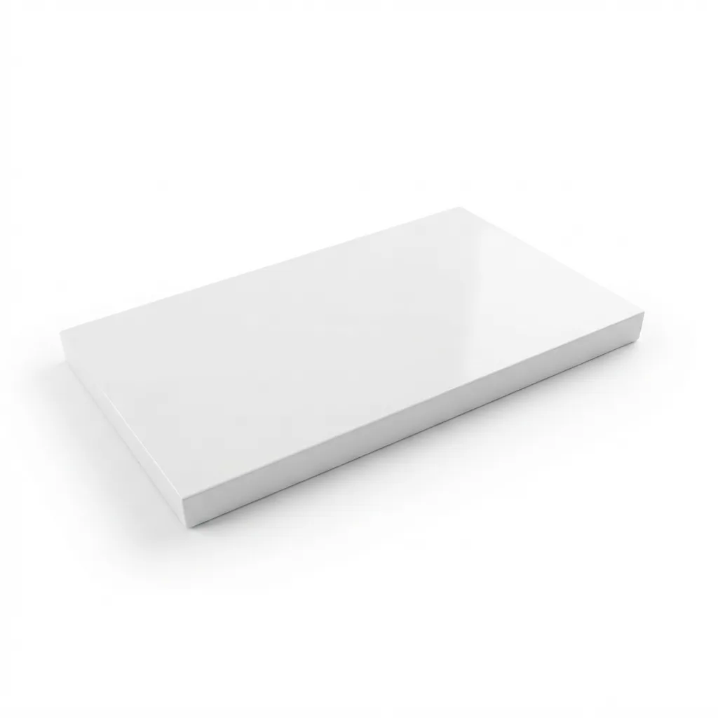 [TAMU-002] TOPE DE RESINA PARA MUEBLE BLANCO MATE 80X46X2 CMS