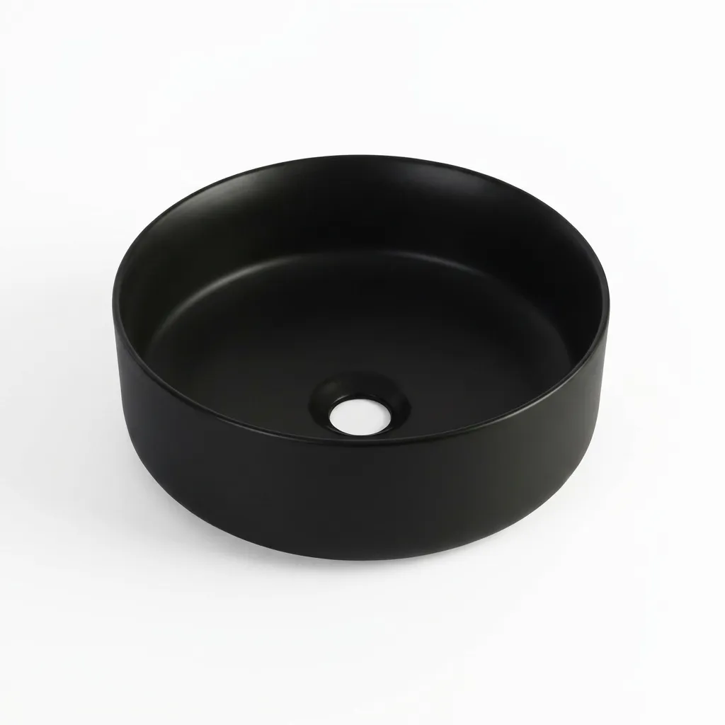[LV-017] LAV/ SOBREPONER NEGRO MATE  36X36X11 CMS