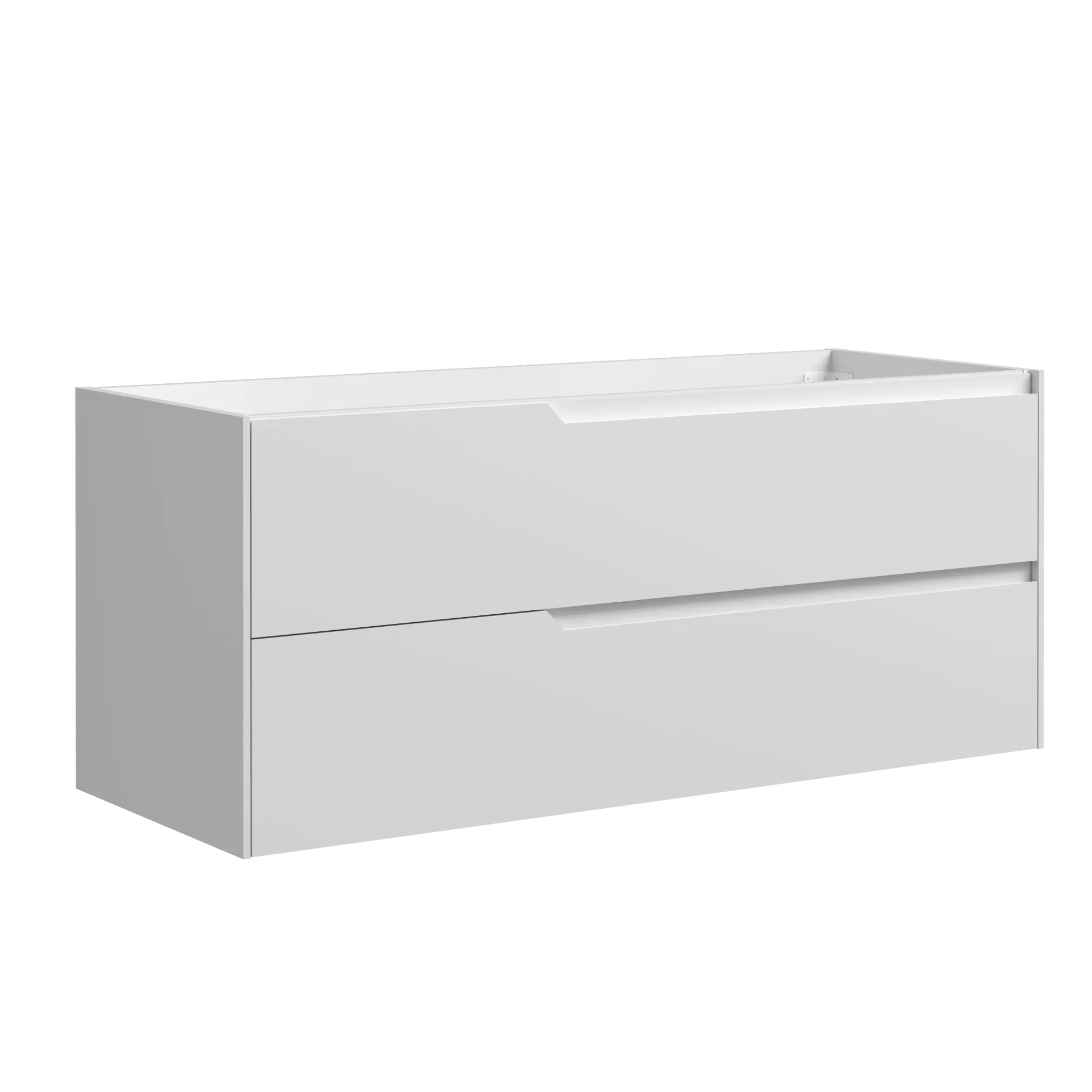[MUSO-019] MUEBLE DE BAÑO BLANCO BRILLANTE 2 GAVETAS  119X45X50CMS ( SOLO CAJON )